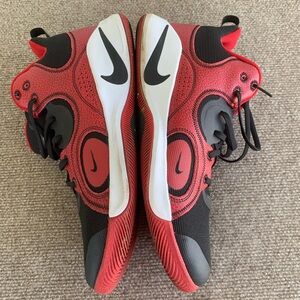 Nike Red, black and white Fly.By Mid 2 shoes
